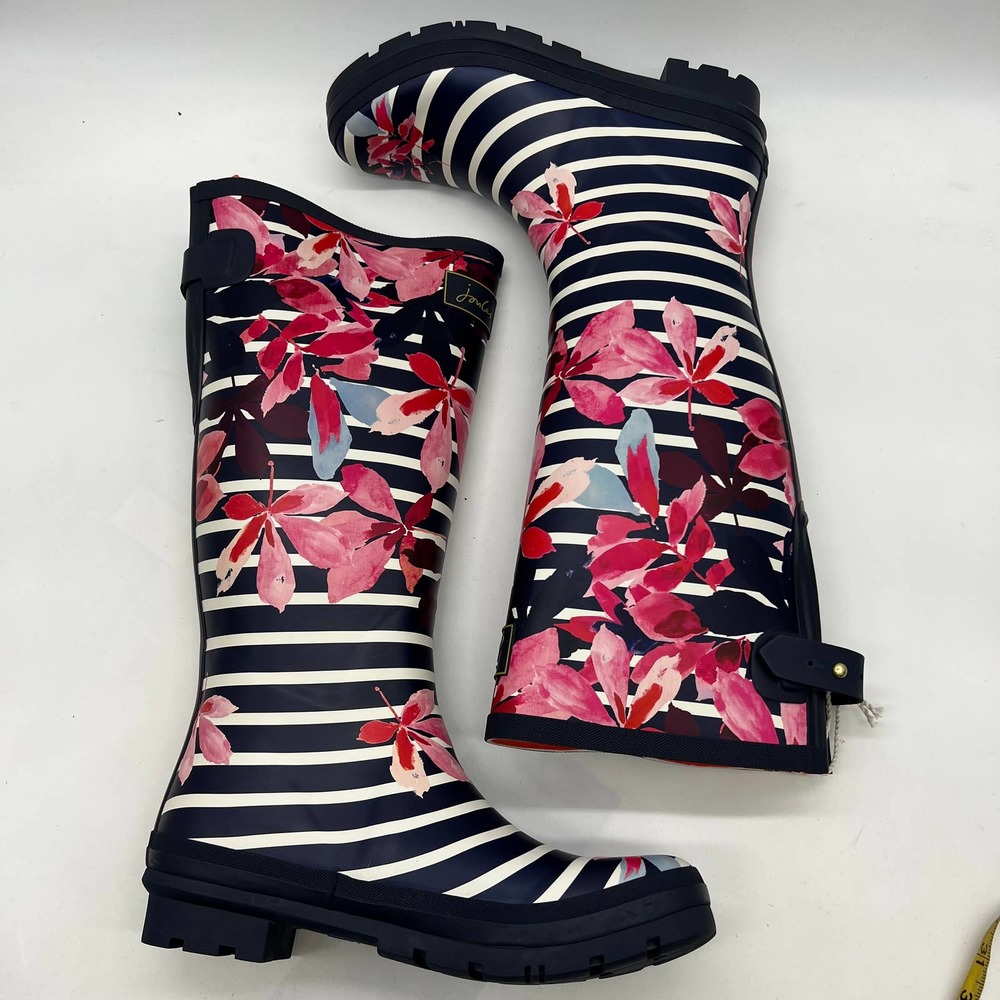 Joules Rain Boots Z_WELLYPRNT Printed FNCLVST US 10 - Picture 5 of 10